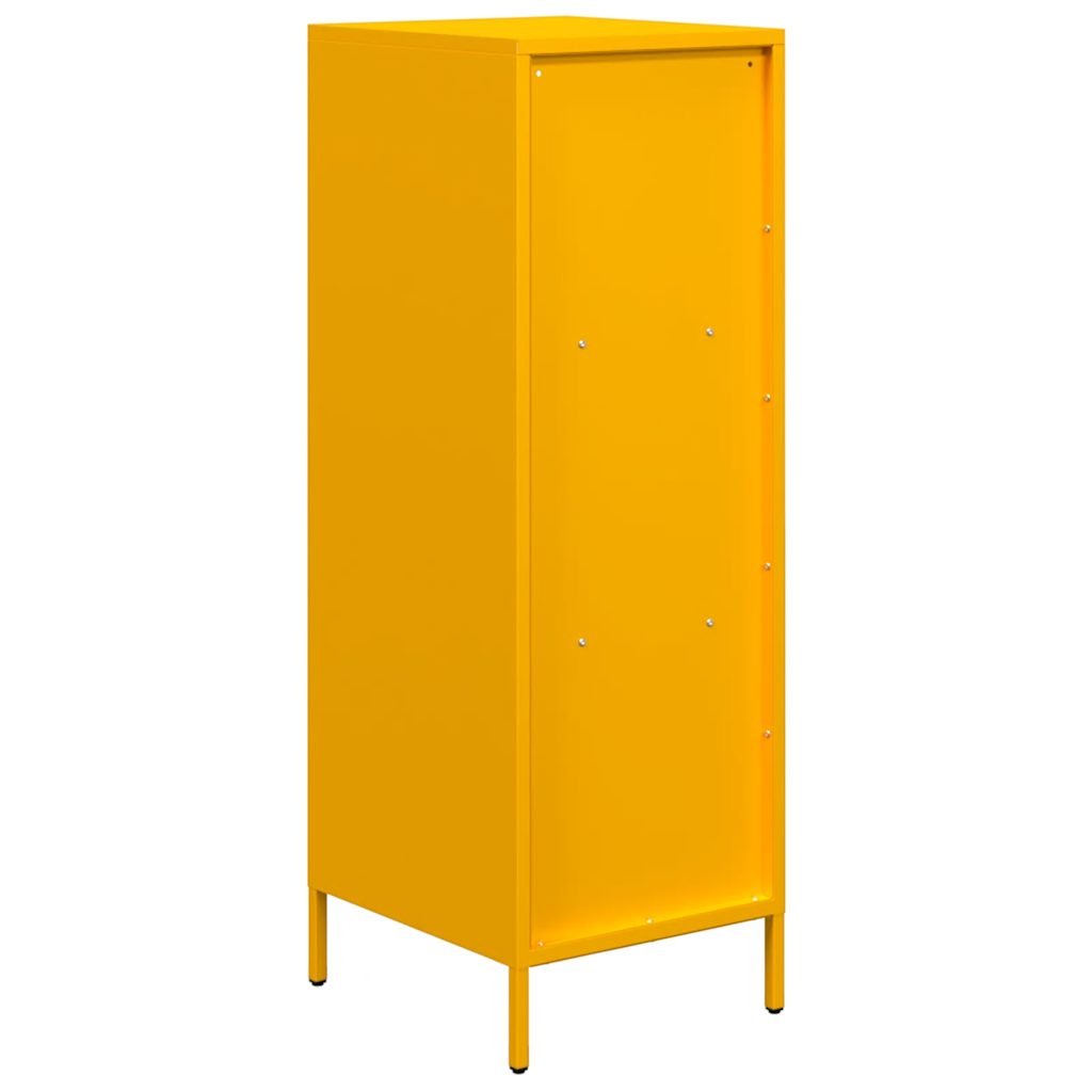 Hoge kast 35x39x103,5 cm staal mosterdgeel is nu te koop bij PeponiXL, paradijselijk wonen!