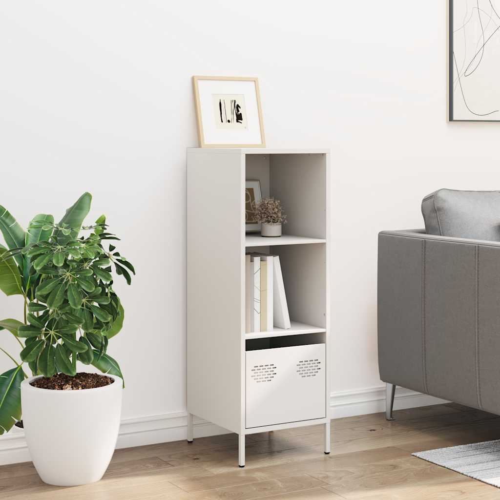 Hoge kast 35x39x103,5 cm staal wit is nu te koop bij PeponiXL, paradijselijk wonen!