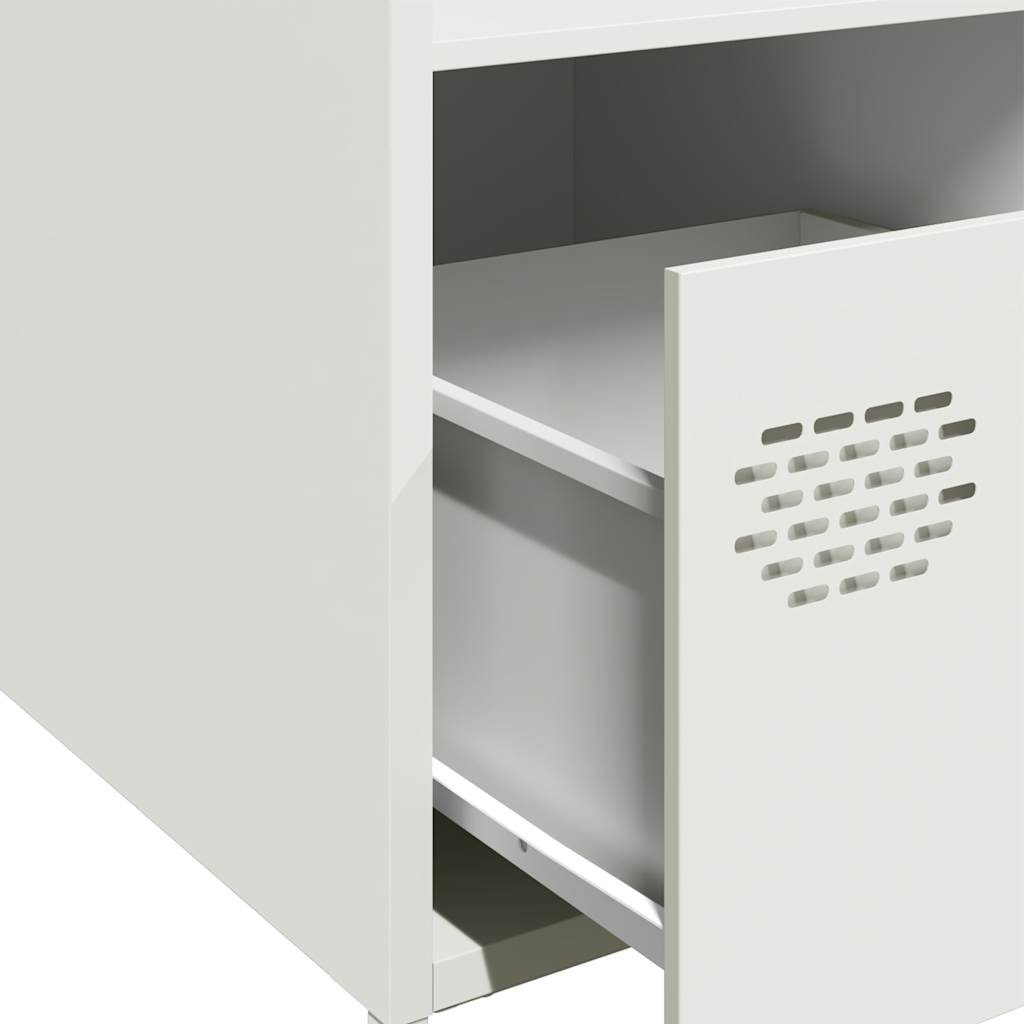 Hoge kast 35x39x103,5 cm staal wit is nu te koop bij PeponiXL, paradijselijk wonen!