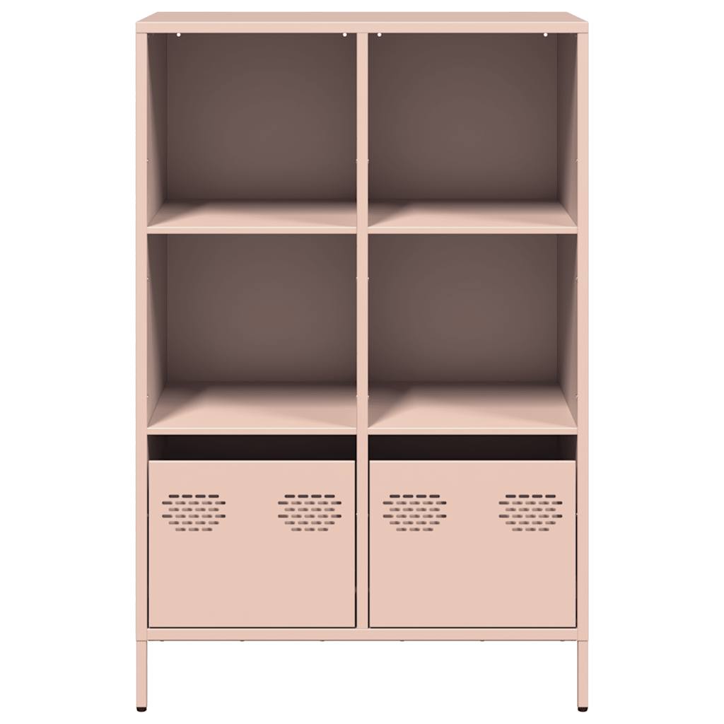 Hoge kast 68x39x103,5 cm staal roze is nu te koop bij PeponiXL, paradijselijk wonen!