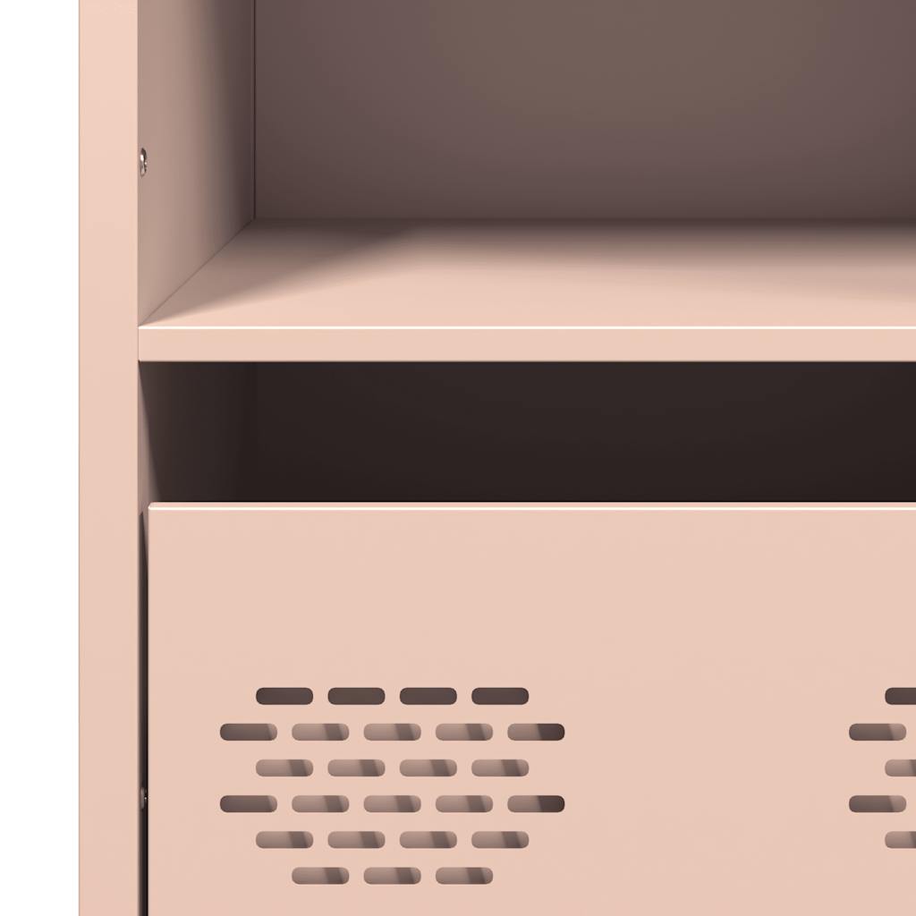 Hoge kast 68x39x103,5 cm staal roze is nu te koop bij PeponiXL, paradijselijk wonen!