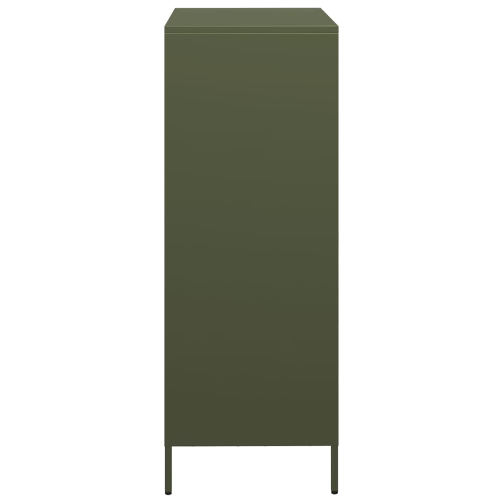 Hoge kast 68x39x103,5 cm staal olijfgroen is nu te koop bij PeponiXL, paradijselijk wonen!