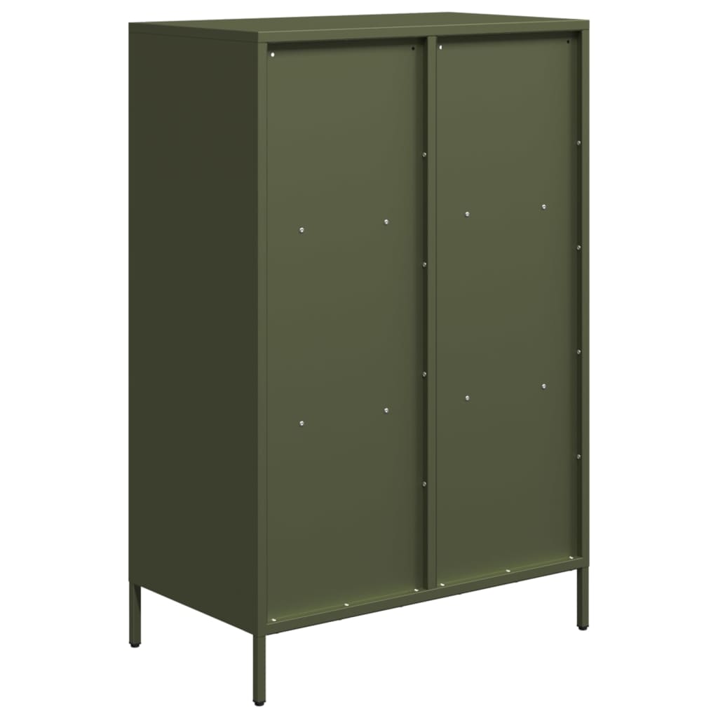 Hoge kast 68x39x103,5 cm staal olijfgroen is nu te koop bij PeponiXL, paradijselijk wonen!