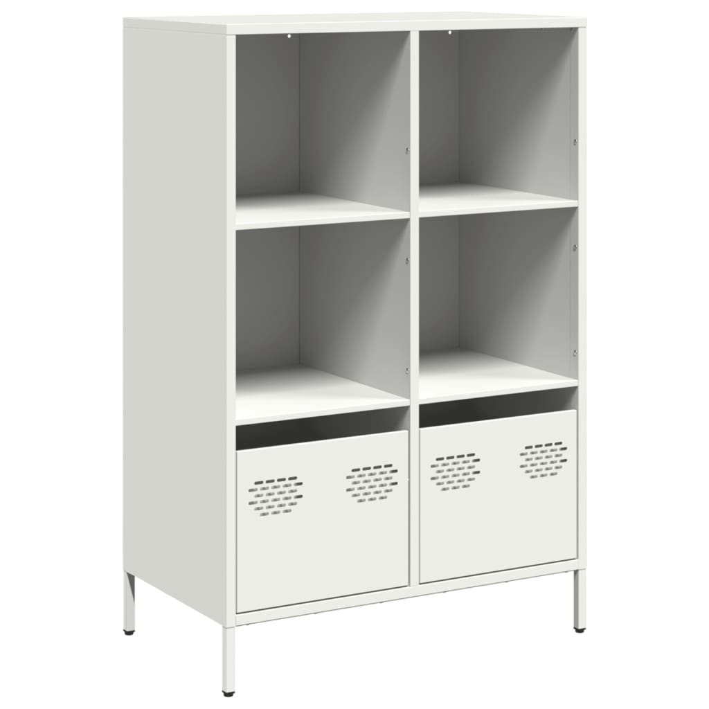 Hoge kast 68x39x103,5 cm staal wit is nu te koop bij PeponiXL, paradijselijk wonen!