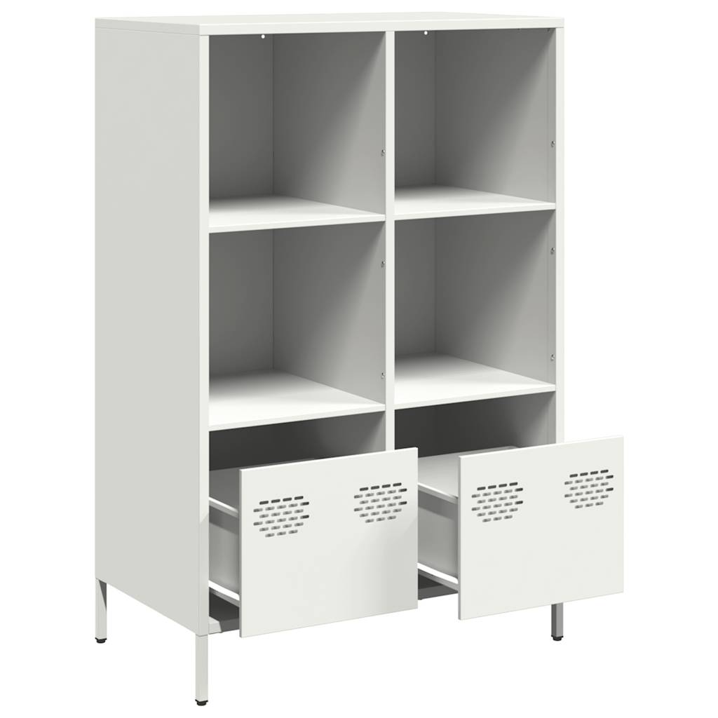 Hoge kast 68x39x103,5 cm staal wit is nu te koop bij PeponiXL, paradijselijk wonen!