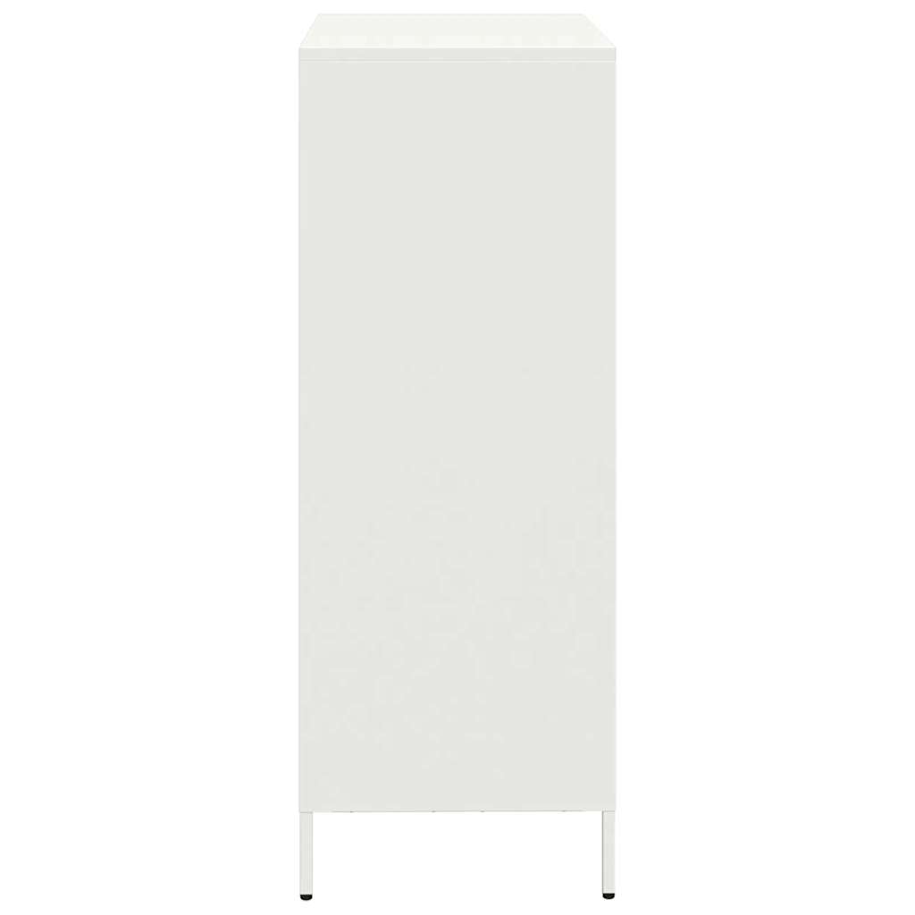 Hoge kast 68x39x103,5 cm staal wit is nu te koop bij PeponiXL, paradijselijk wonen!
