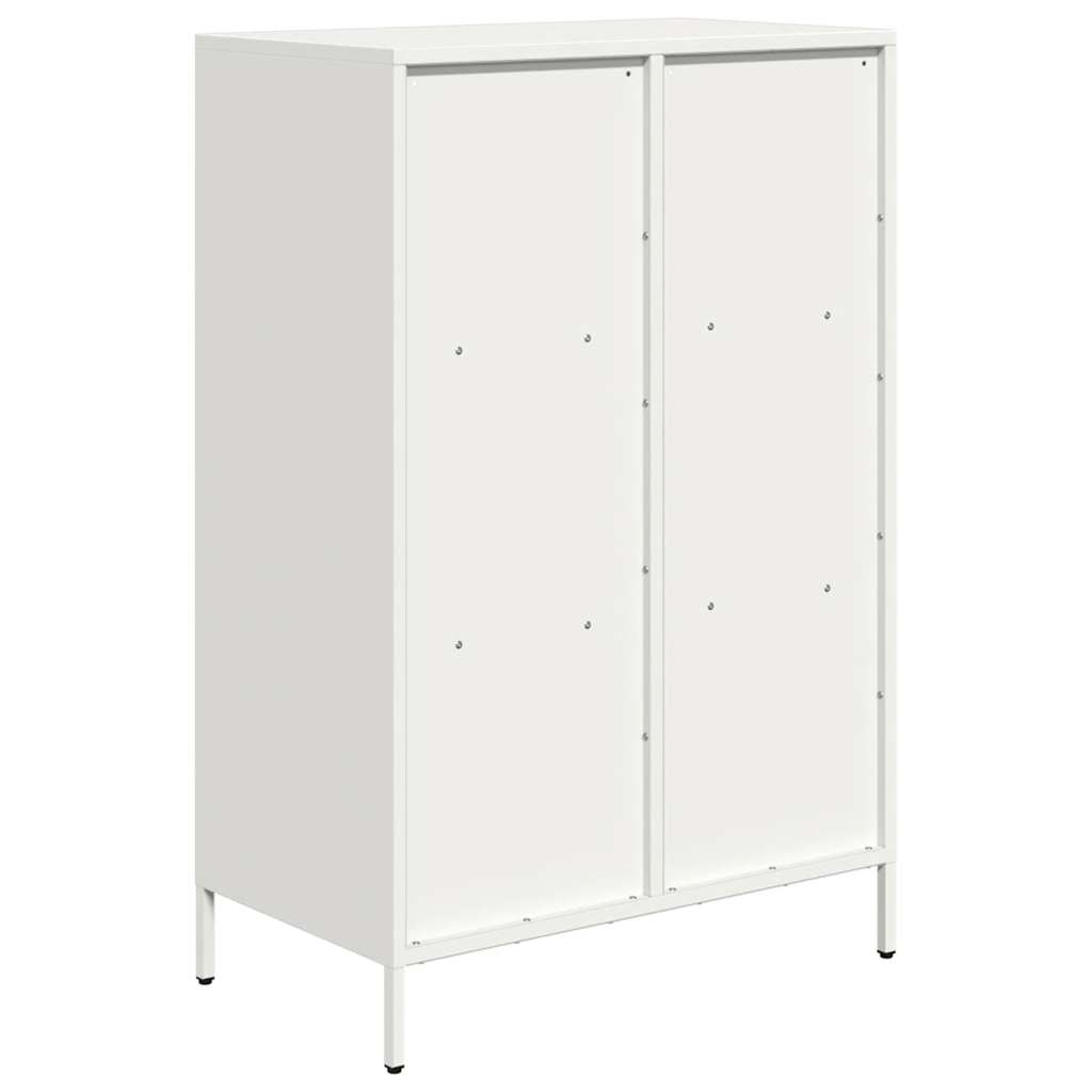 Hoge kast 68x39x103,5 cm staal wit is nu te koop bij PeponiXL, paradijselijk wonen!