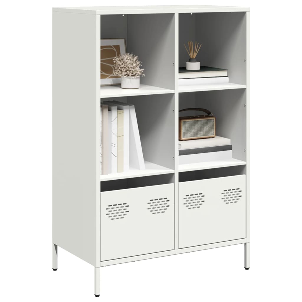 Hoge kast 68x39x103,5 cm staal wit is nu te koop bij PeponiXL, paradijselijk wonen!