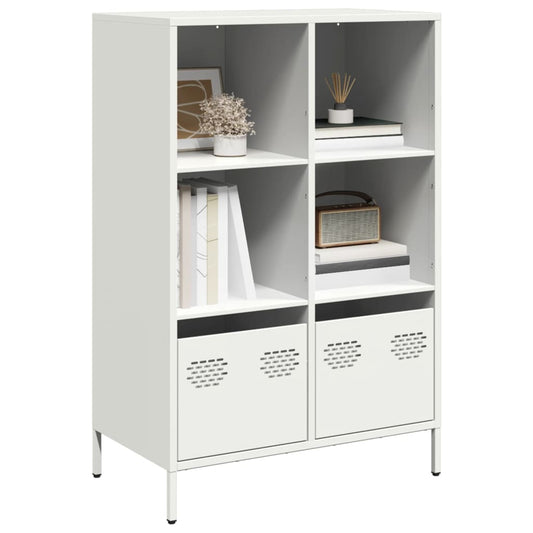 Hoge kast 68x39x103,5 cm staal wit is nu te koop bij PeponiXL, paradijselijk wonen!