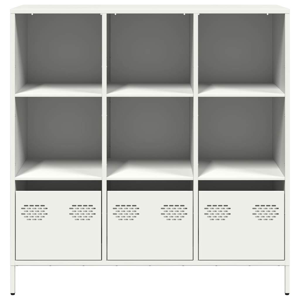 Hoge kast 101,5x39x103,5 cm staal wit is nu te koop bij PeponiXL, paradijselijk wonen!