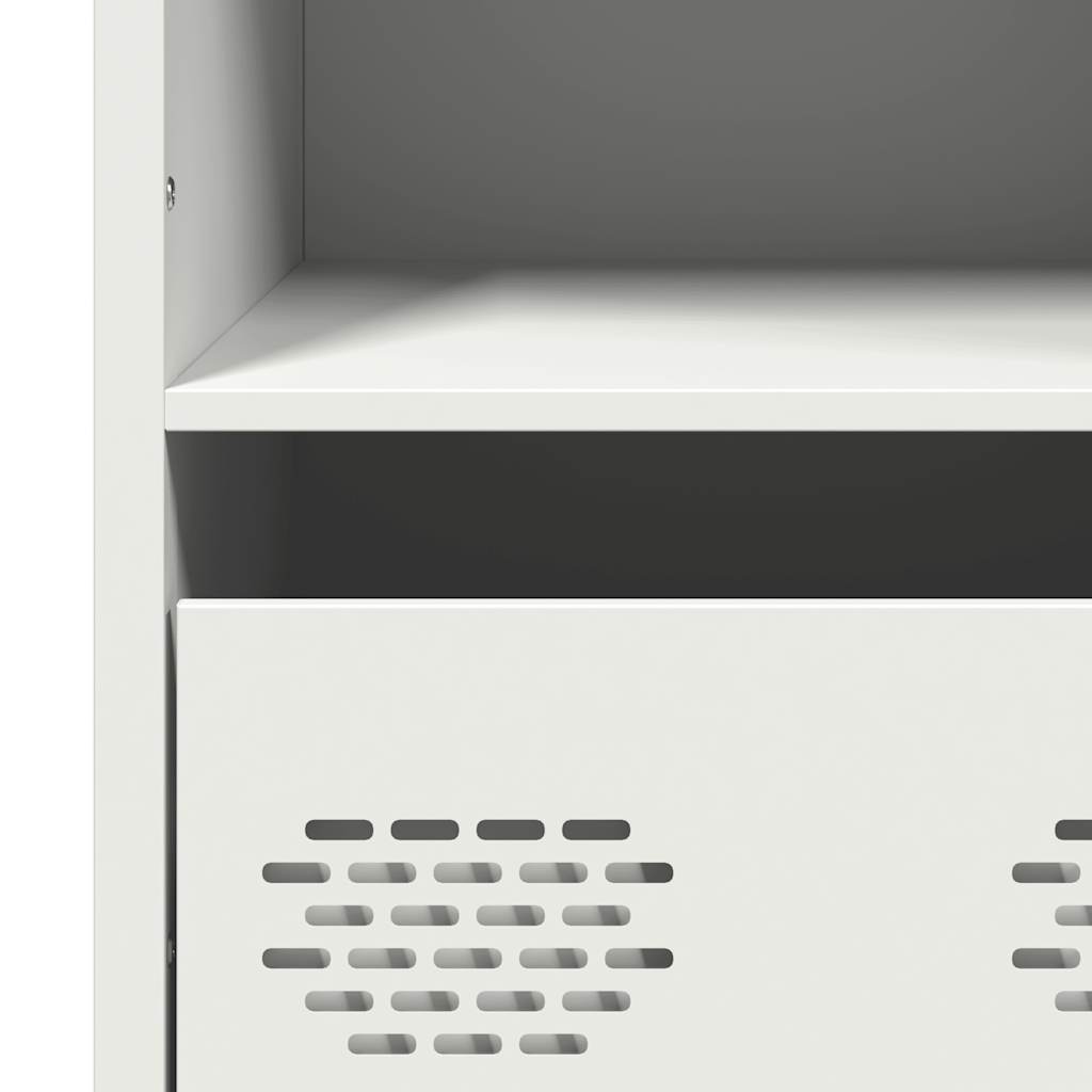 Hoge kast 101,5x39x103,5 cm staal wit is nu te koop bij PeponiXL, paradijselijk wonen!