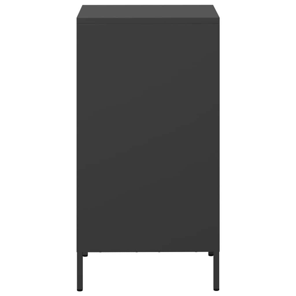 Dressoir 35x39x73,5 cm koudgewalst staal zwart is nu te koop bij PeponiXL, paradijselijk wonen!