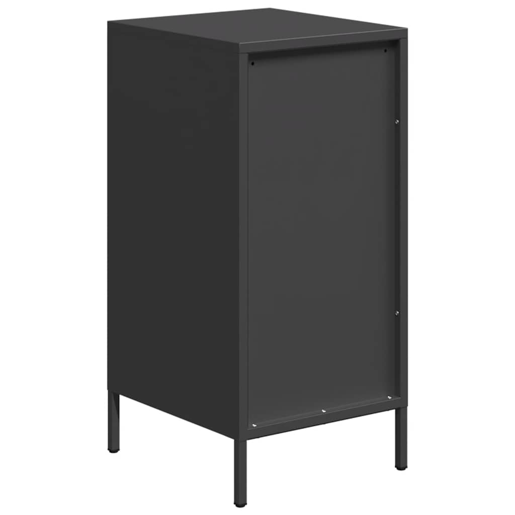 Dressoir 35x39x73,5 cm koudgewalst staal zwart is nu te koop bij PeponiXL, paradijselijk wonen!
