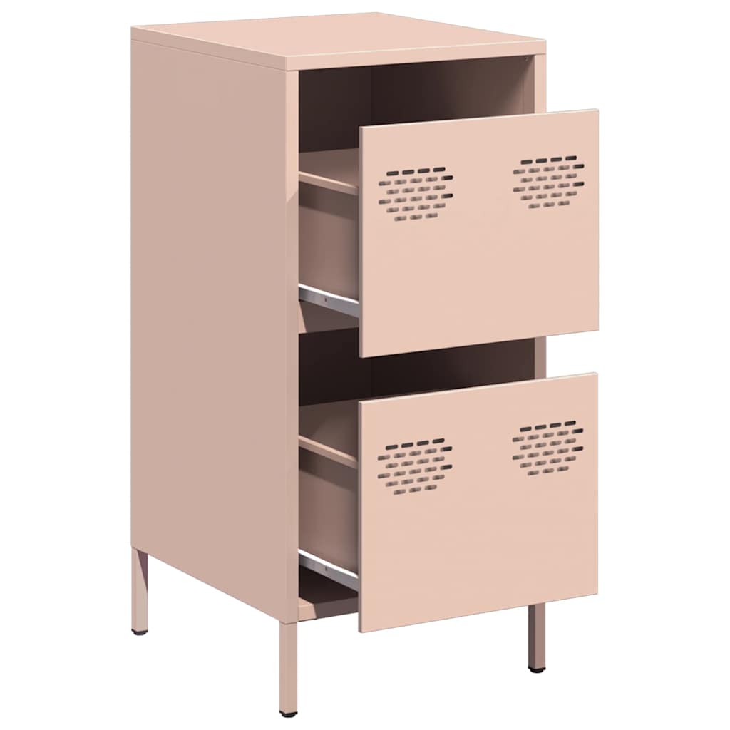 Dressoir 35x39x73,5 cm koudgewalst staal roze is nu te koop bij PeponiXL, paradijselijk wonen!
