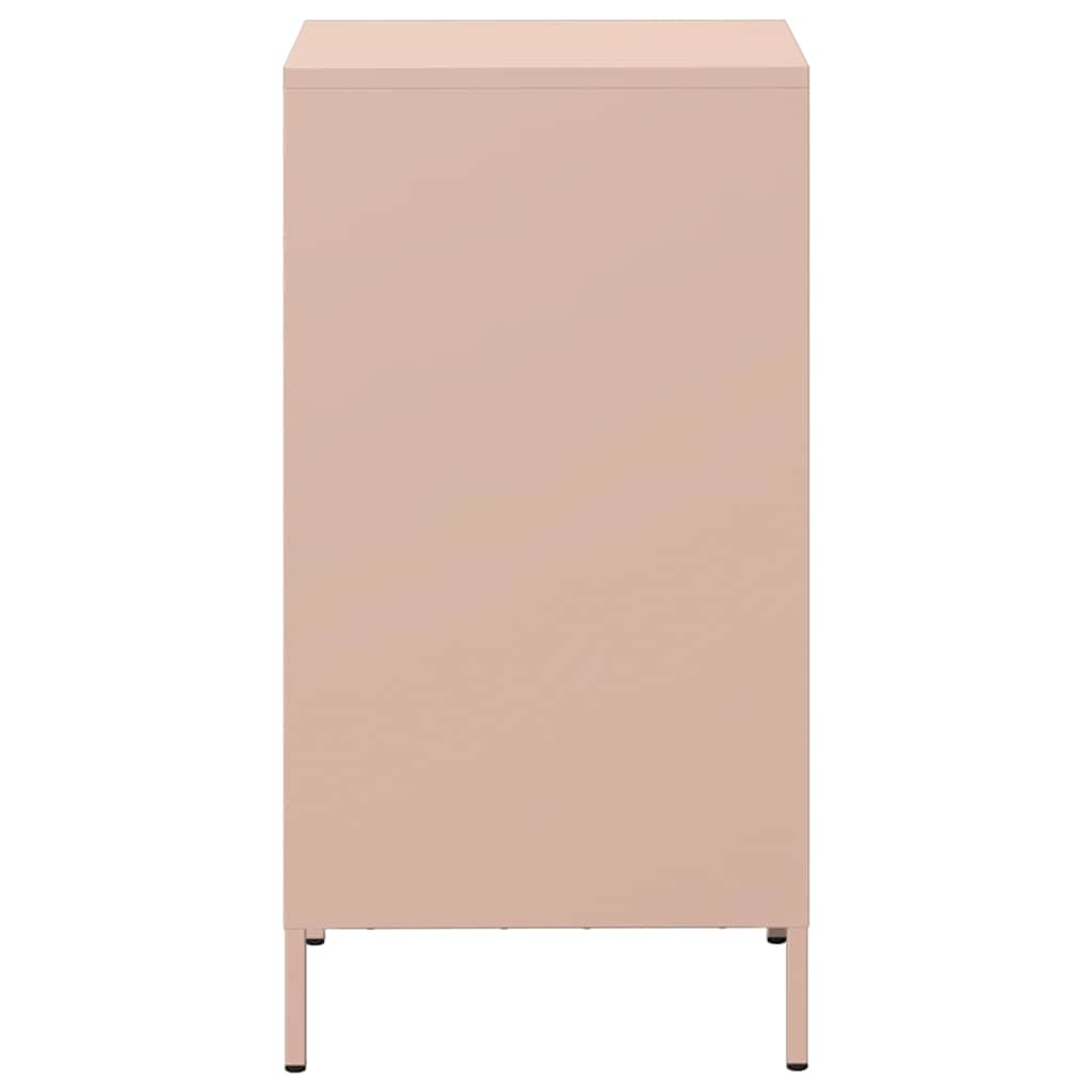 Dressoir 35x39x73,5 cm koudgewalst staal roze is nu te koop bij PeponiXL, paradijselijk wonen!