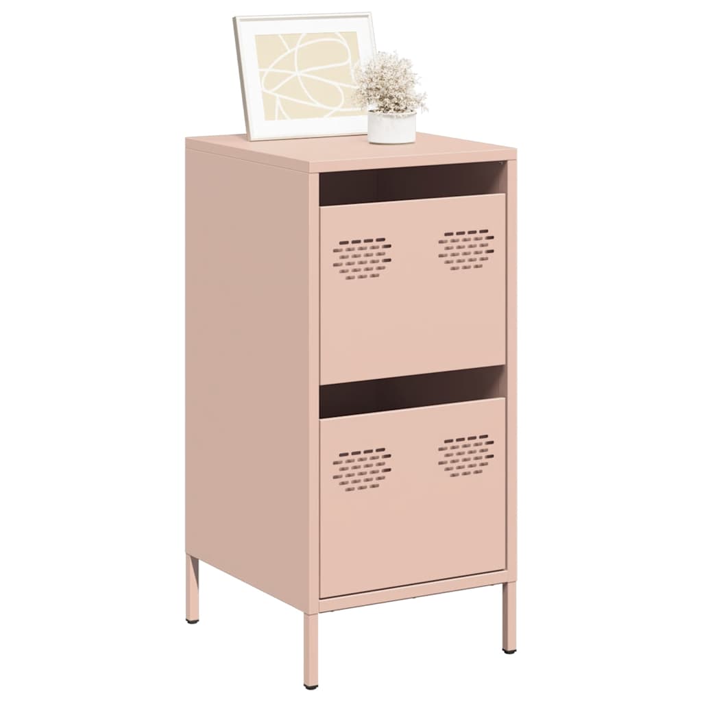 Dressoir 35x39x73,5 cm koudgewalst staal roze is nu te koop bij PeponiXL, paradijselijk wonen!
