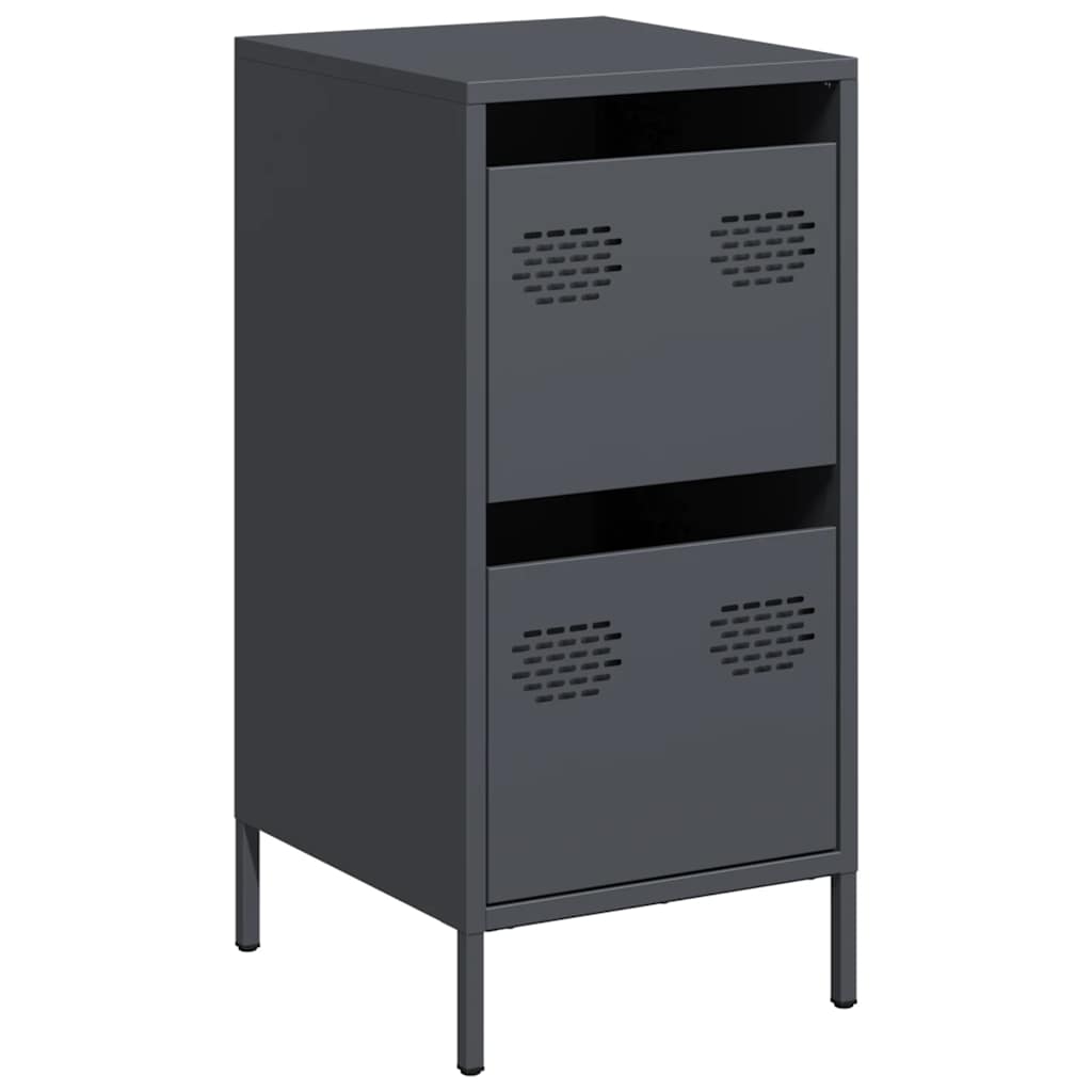 Dressoir 35x39x73,5 cm koudgewalst staal antracietkleurig is nu te koop bij PeponiXL, paradijselijk wonen!