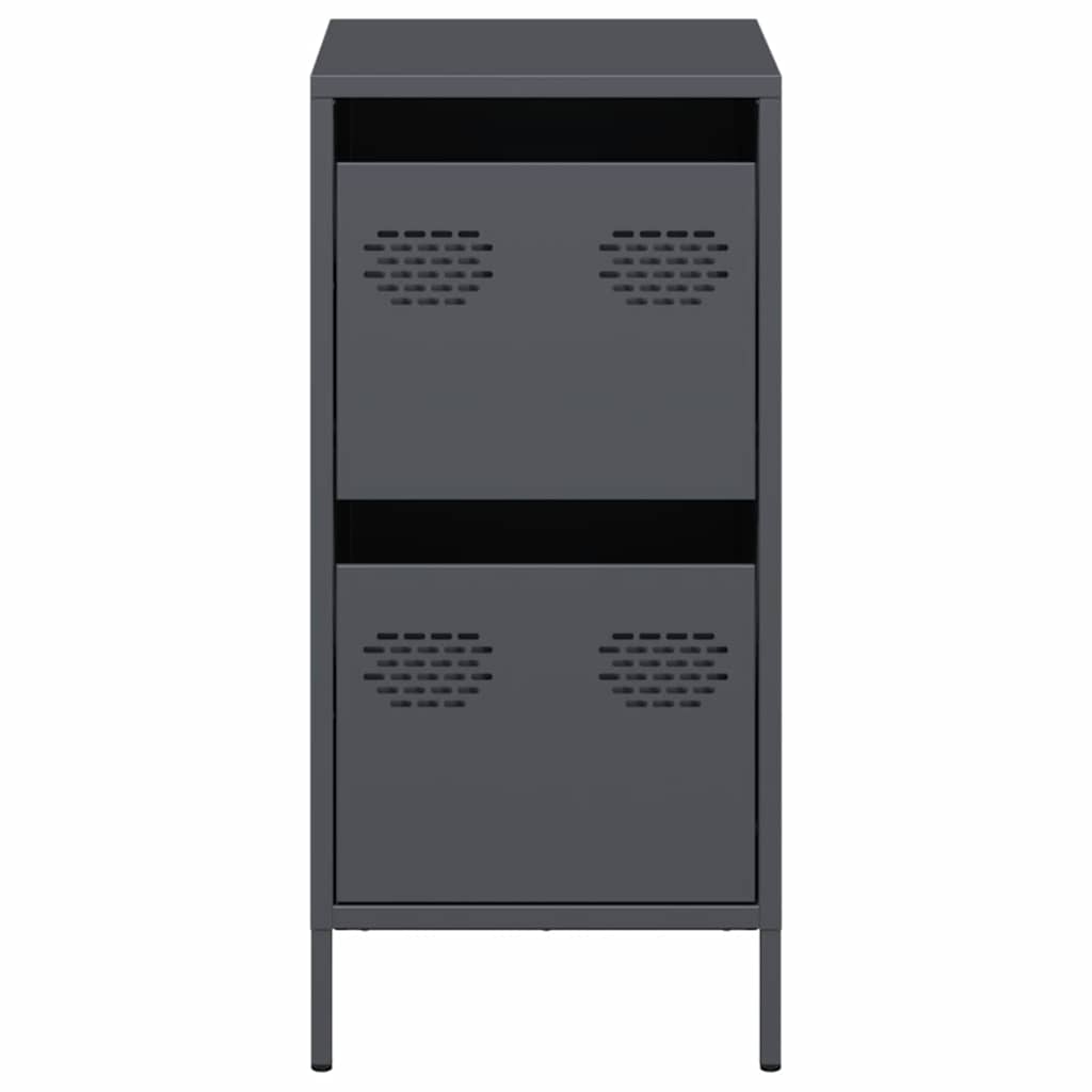 Dressoir 35x39x73,5 cm koudgewalst staal antracietkleurig is nu te koop bij PeponiXL, paradijselijk wonen!