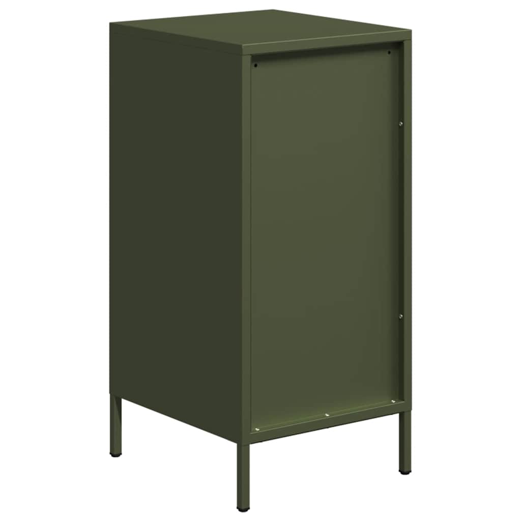 Dressoir 35x39x73,5 cm koudgewalst staal olijfgroen is nu te koop bij PeponiXL, paradijselijk wonen!