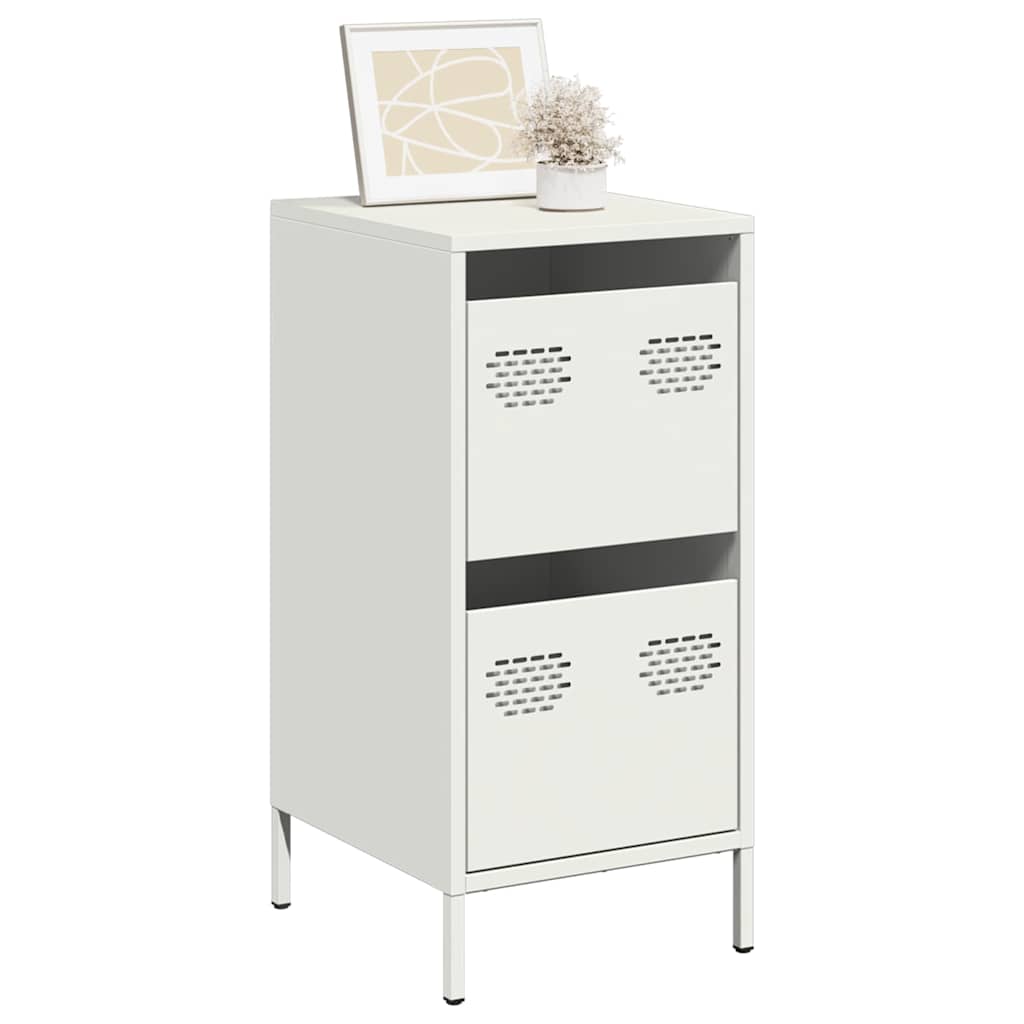 Dressoir 35x39x73,5 cm koudgewalst staal wit is nu te koop bij PeponiXL, paradijselijk wonen!