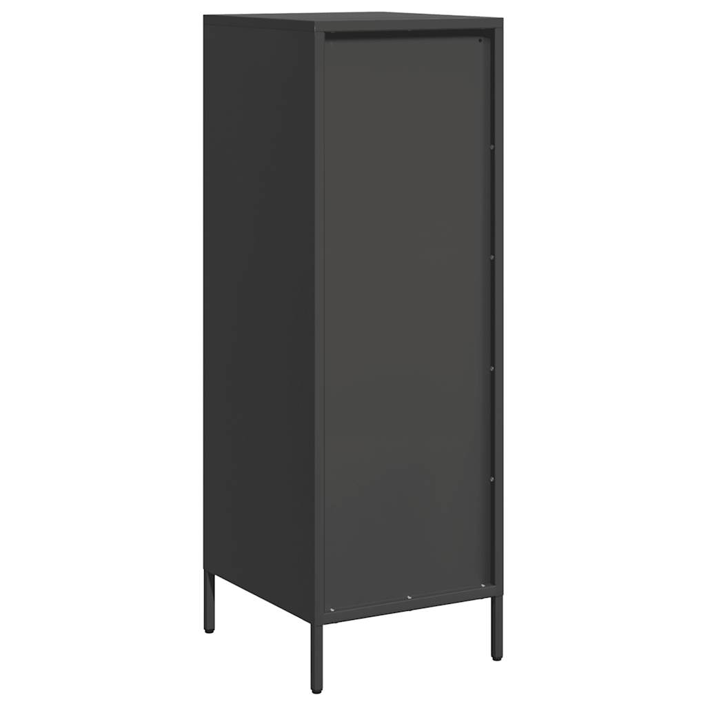 Hoge kast 39x35x103,5 cm staal zwart is nu te koop bij PeponiXL, paradijselijk wonen!