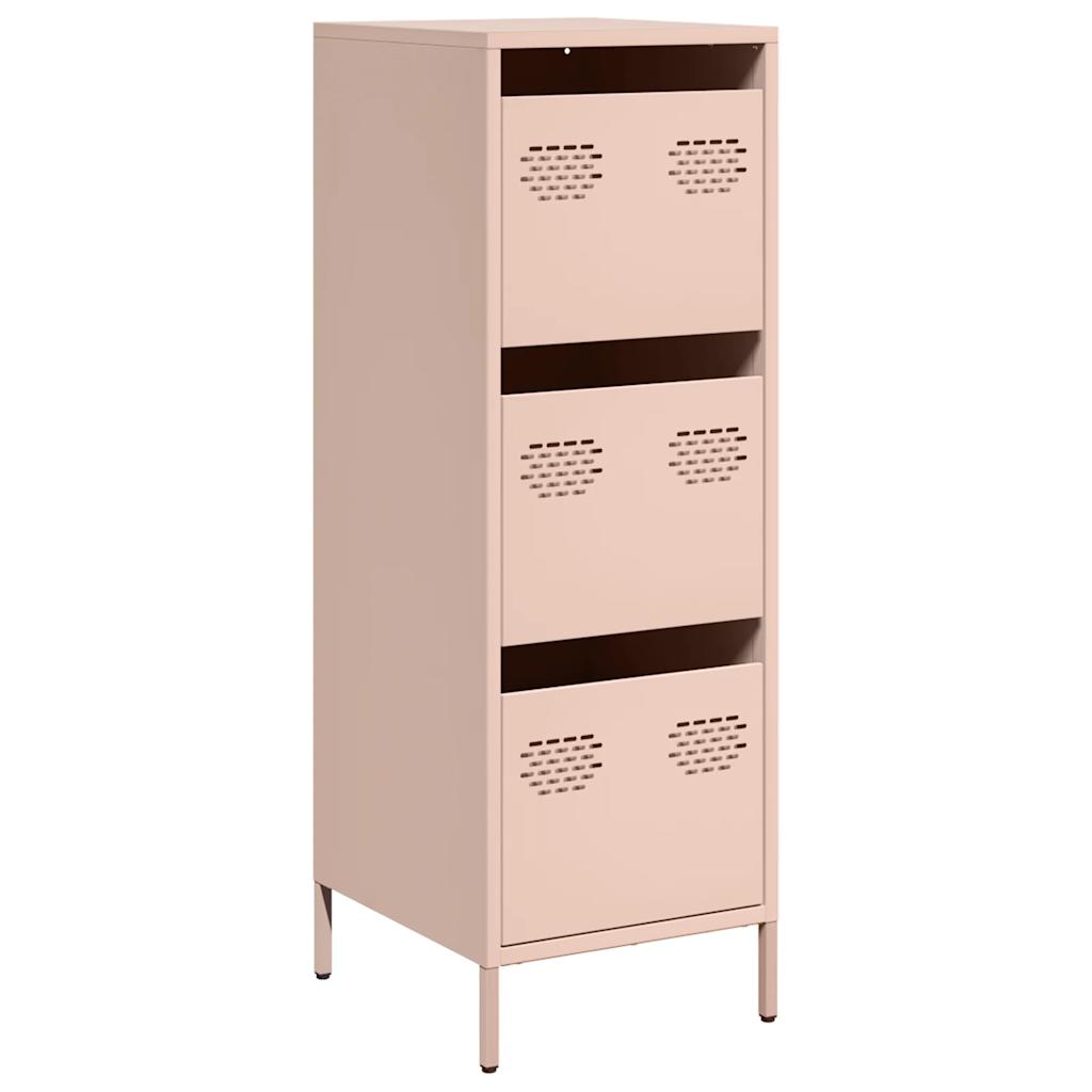 Hoge kast 39x35x103,5 cm staal zwart is nu te koop bij PeponiXL, paradijselijk wonen!