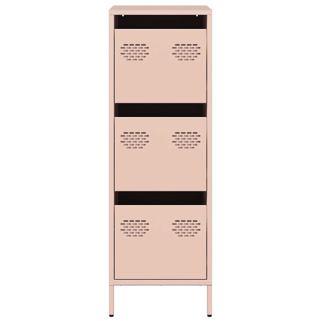Hoge kast 39x35x103,5 cm staal zwart is nu te koop bij PeponiXL, paradijselijk wonen!