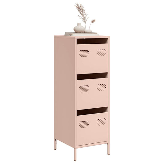 Hoge kast 39x35x103,5 cm staal zwart is nu te koop bij PeponiXL, paradijselijk wonen!