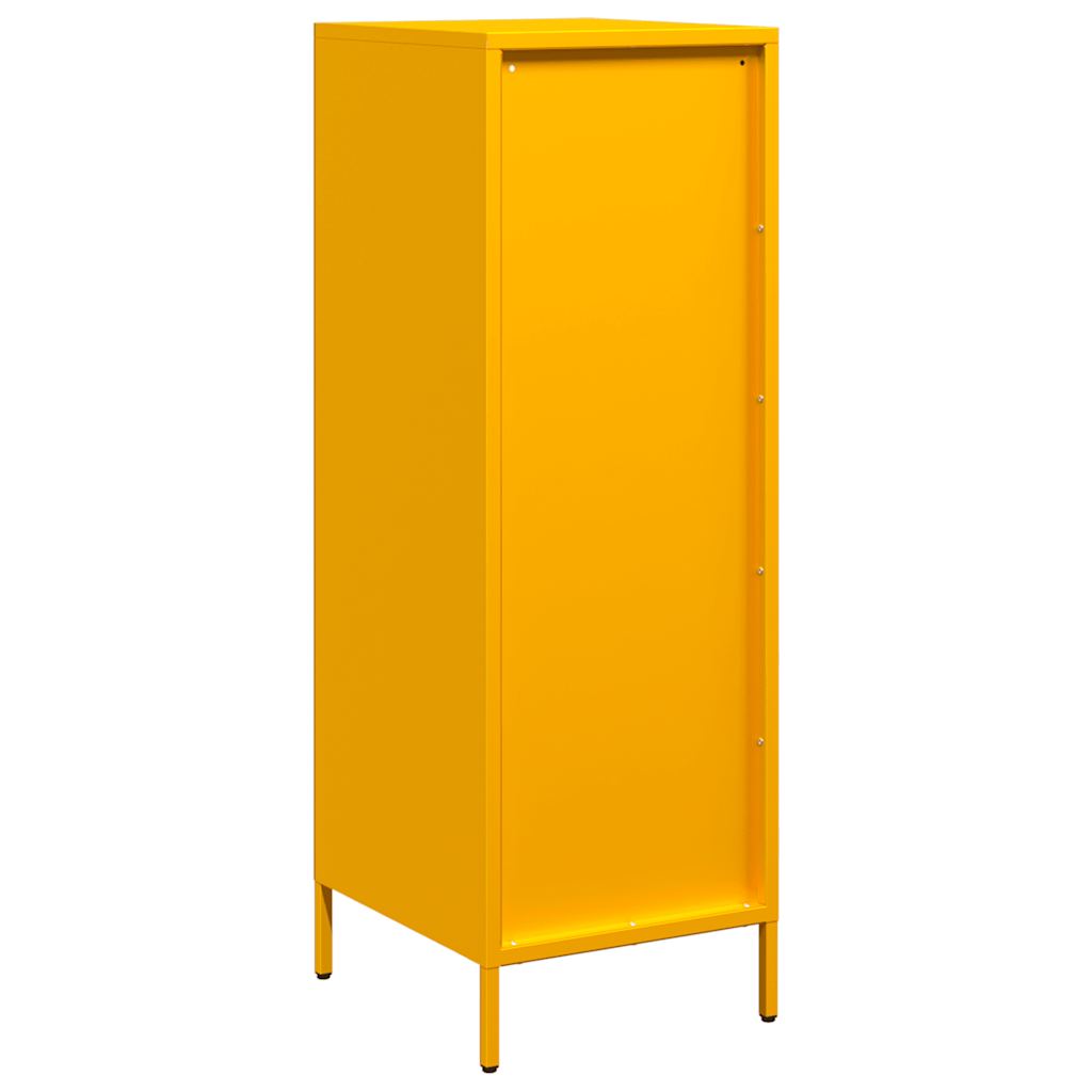 Hoge kast 39x35x103,5 cm staal mosterdgeel is nu te koop bij PeponiXL, paradijselijk wonen!
