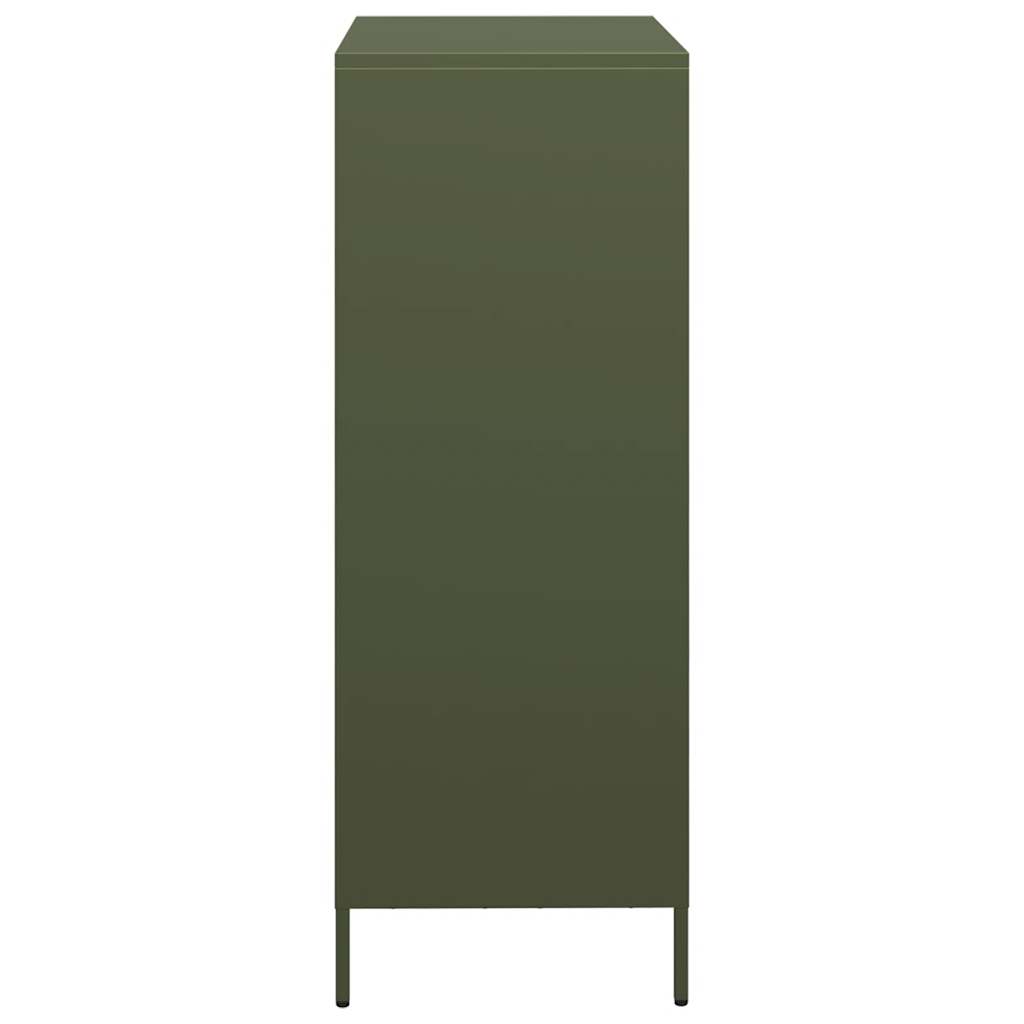 Hoge kast 39x35x103,5 cm staal olijfgroen is nu te koop bij PeponiXL, paradijselijk wonen!