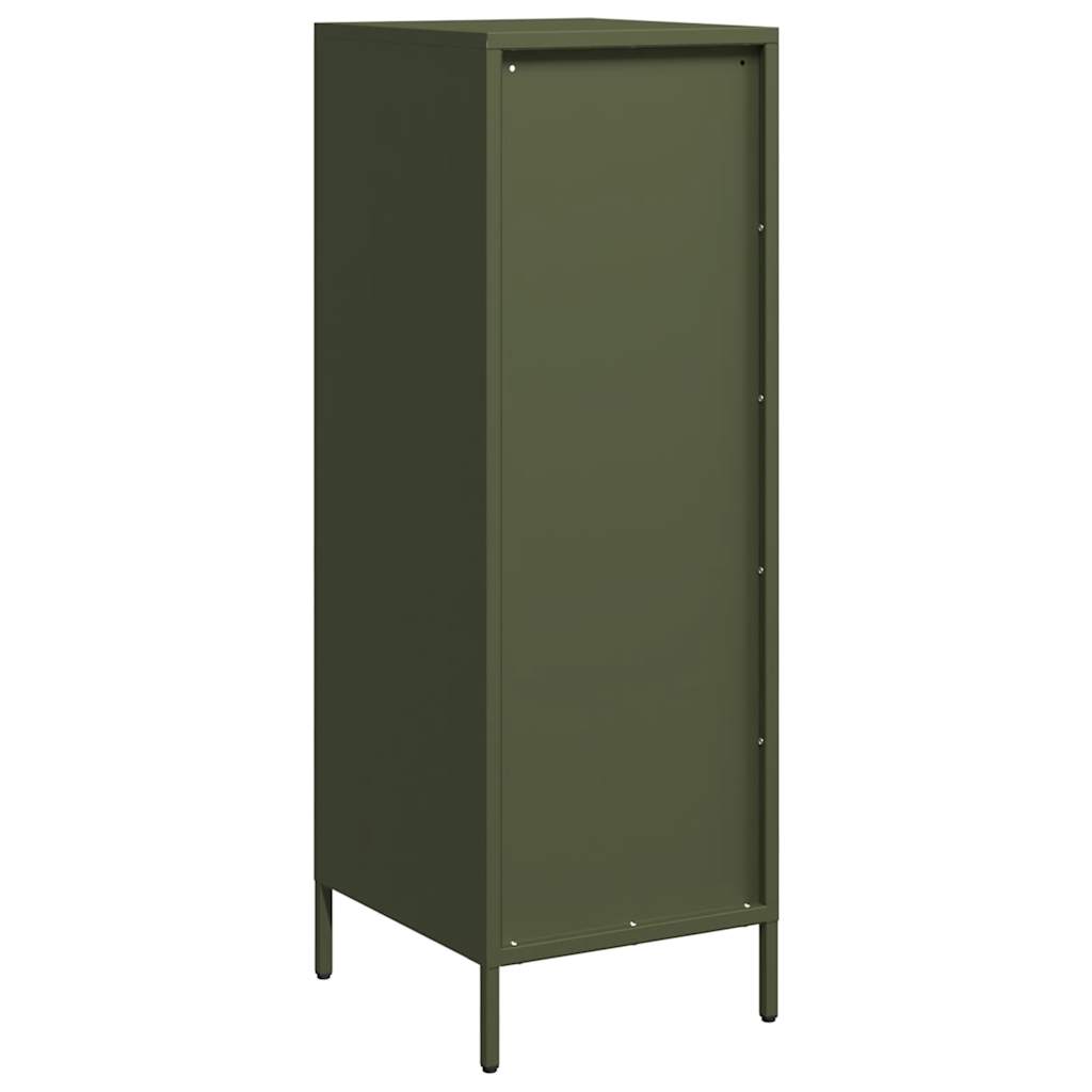 Hoge kast 39x35x103,5 cm staal olijfgroen is nu te koop bij PeponiXL, paradijselijk wonen!