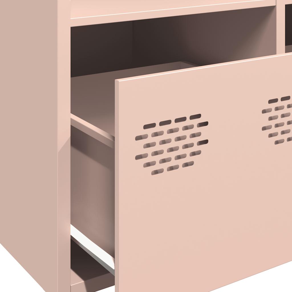 Hoge kast 68x39x103,5 cm staal roze is nu te koop bij PeponiXL, paradijselijk wonen!