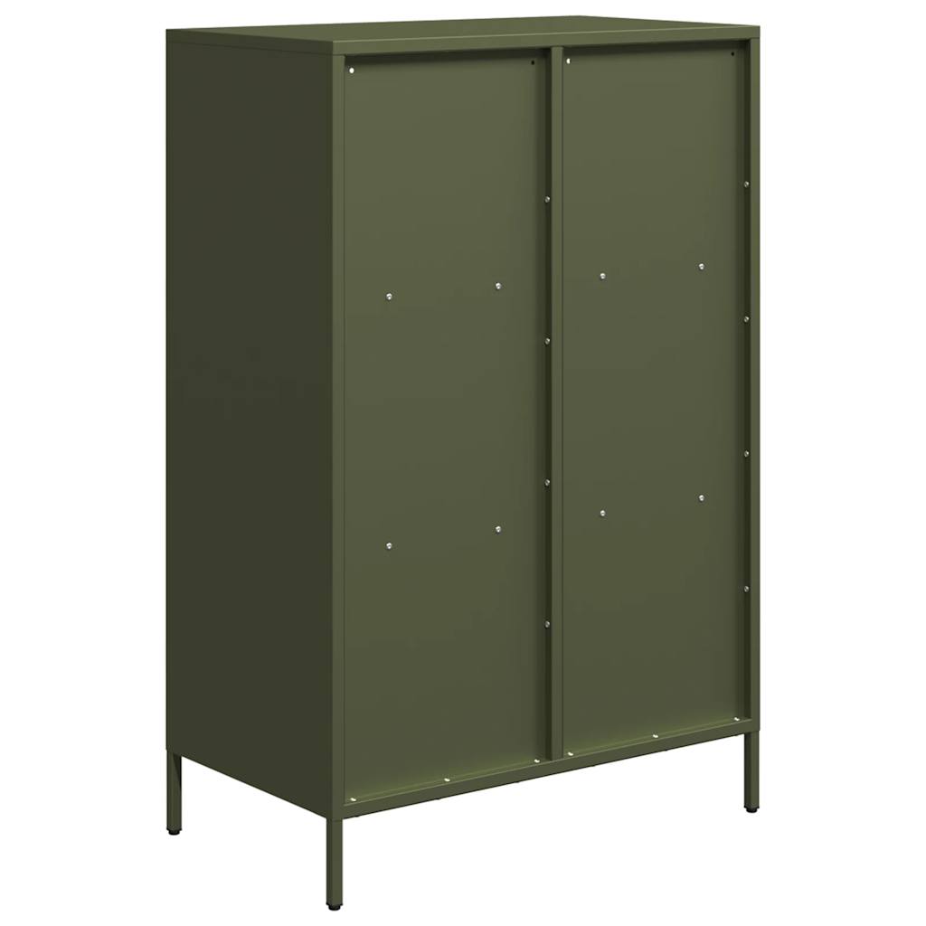 Hoge kast 68x39x103,5 cm staal olijfgroen is nu te koop bij PeponiXL, paradijselijk wonen!