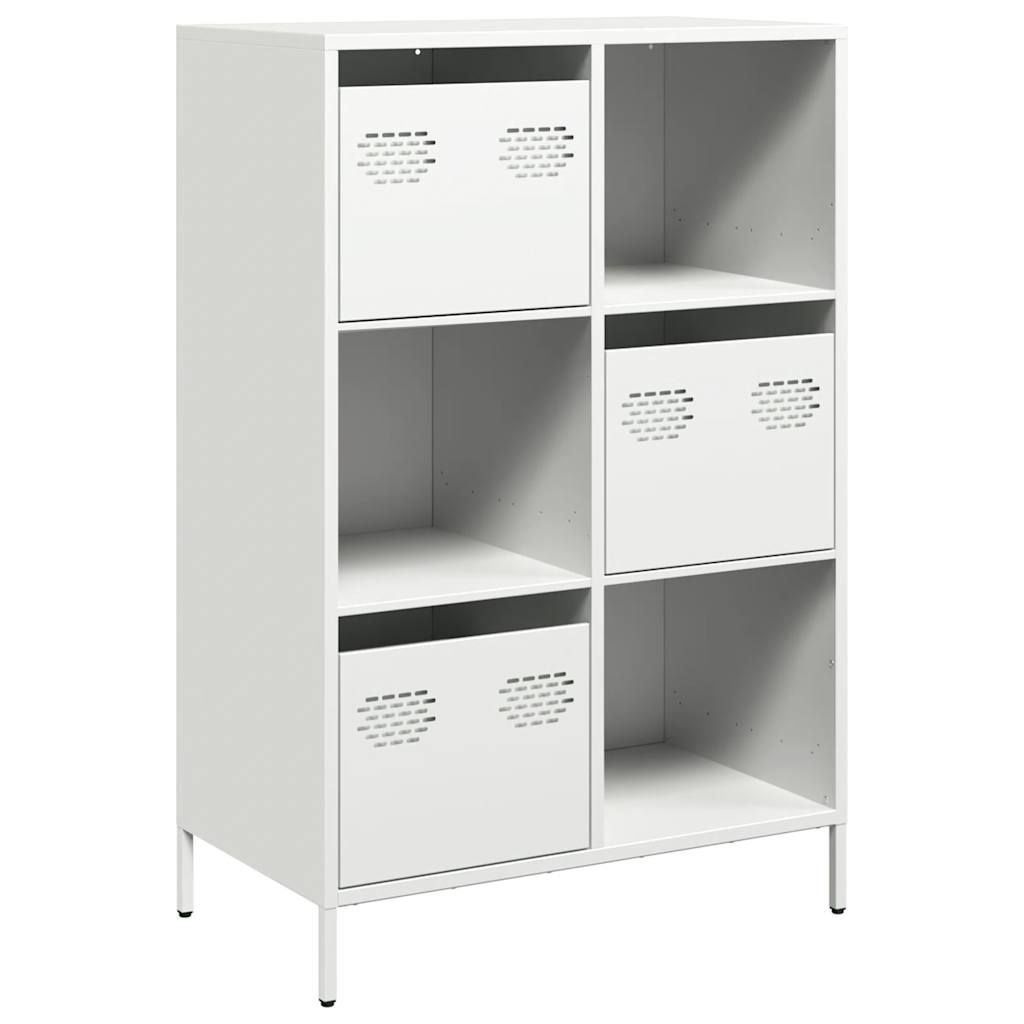 Hoge kast 68x39x103,5 cm staal wit is nu te koop bij PeponiXL, paradijselijk wonen!