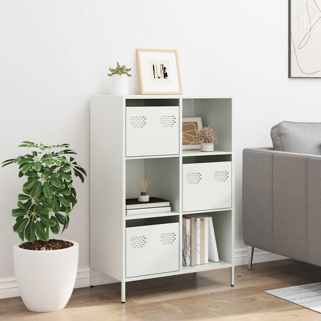 Hoge kast 68x39x103,5 cm staal wit is nu te koop bij PeponiXL, paradijselijk wonen!