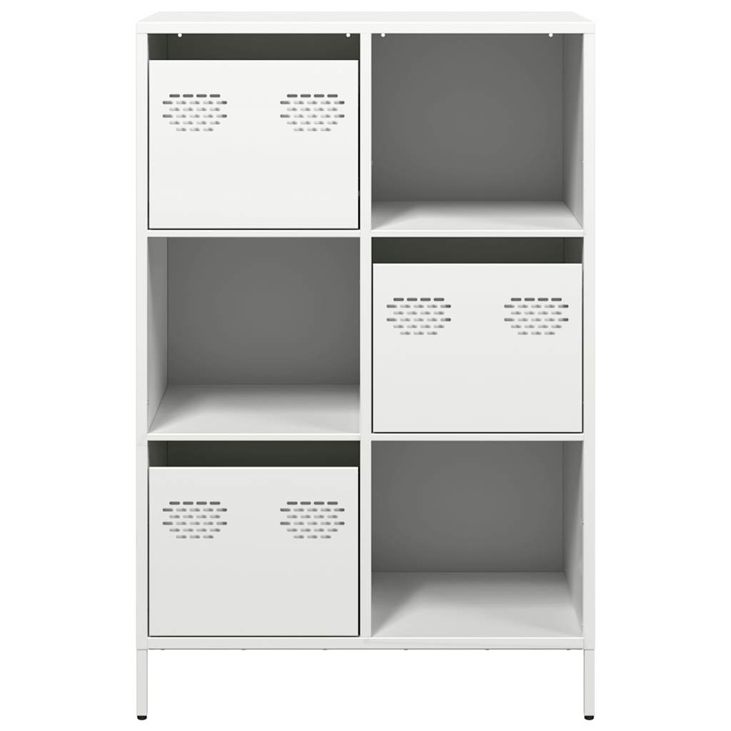 Hoge kast 68x39x103,5 cm staal wit is nu te koop bij PeponiXL, paradijselijk wonen!