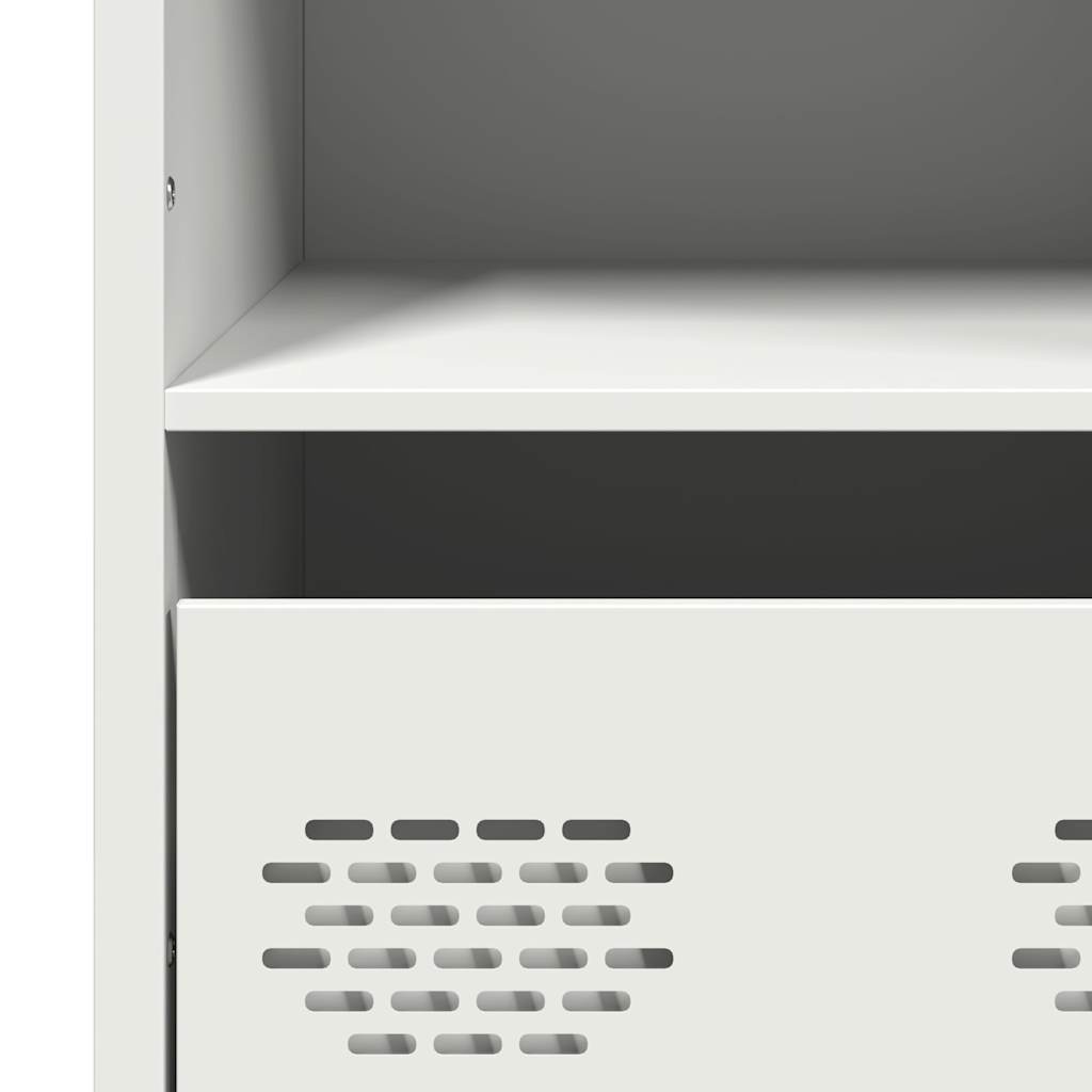 Hoge kast 68x39x103,5 cm staal wit is nu te koop bij PeponiXL, paradijselijk wonen!