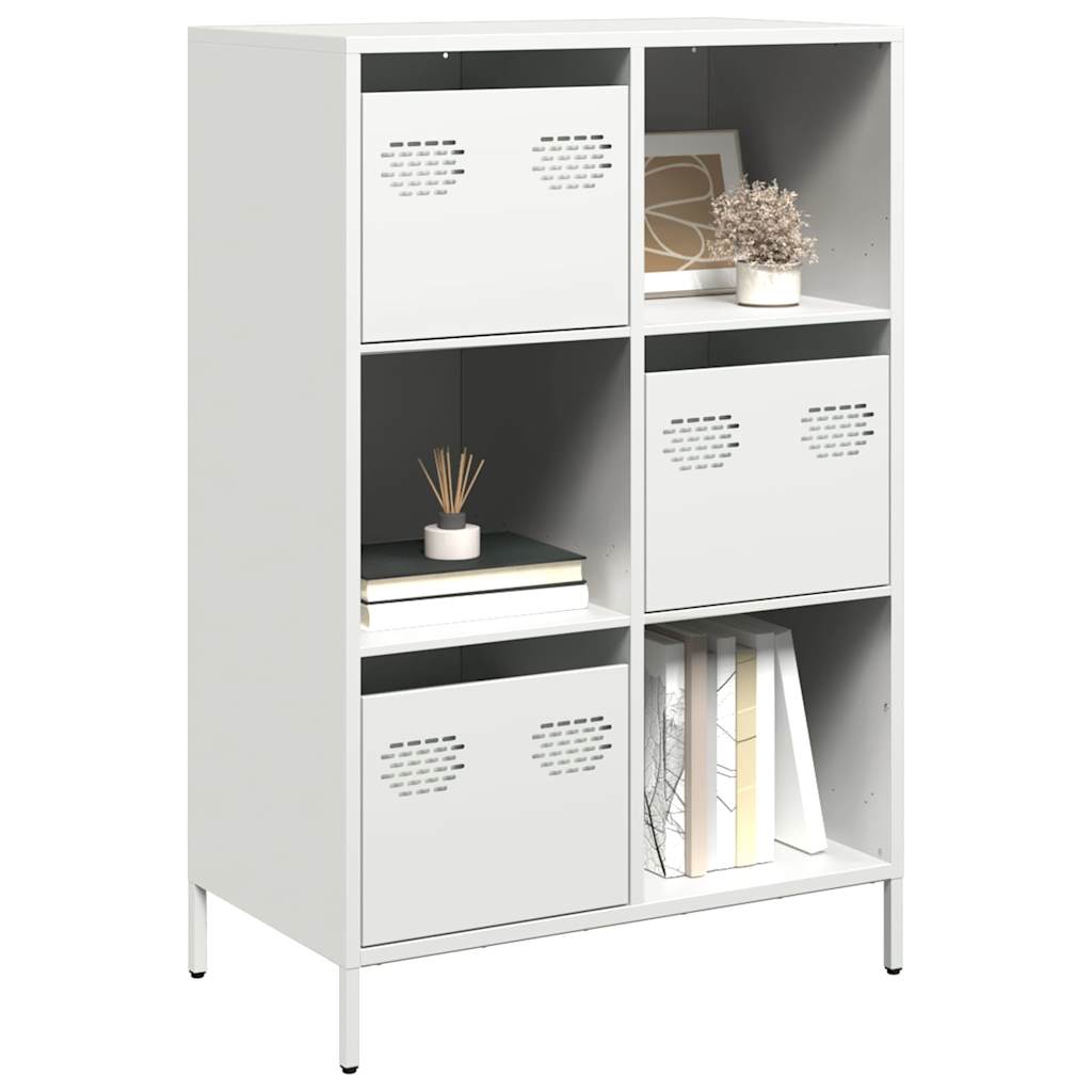 Hoge kast 68x39x103,5 cm staal wit is nu te koop bij PeponiXL, paradijselijk wonen!