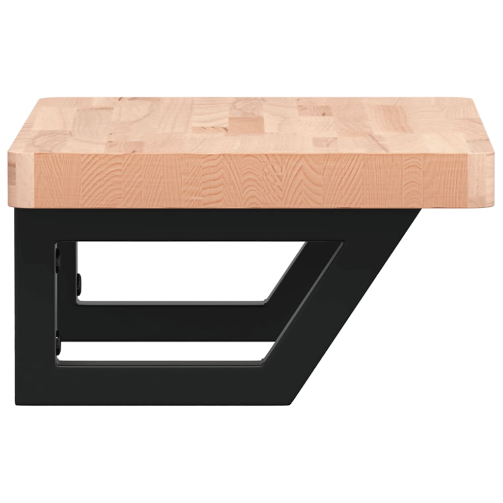 Badkamer wandschap staal en massief beukenhout is nu te koop bij PeponiXL, paradijselijk wonen!