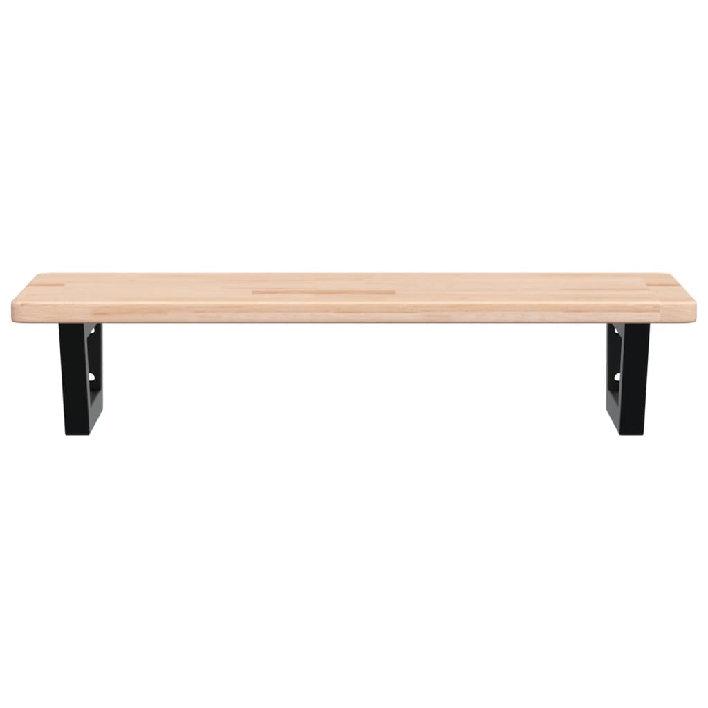 Badkamer wandschap staal en massief eikenhout is nu te koop bij PeponiXL, paradijselijk wonen!