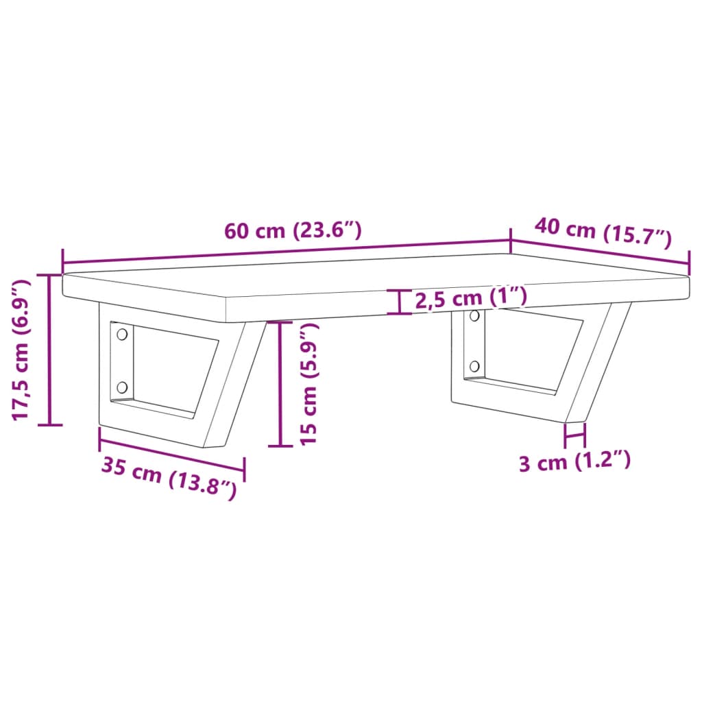 Badkamer wandschap staal en massief eikenhout is nu te koop bij PeponiXL, paradijselijk wonen!