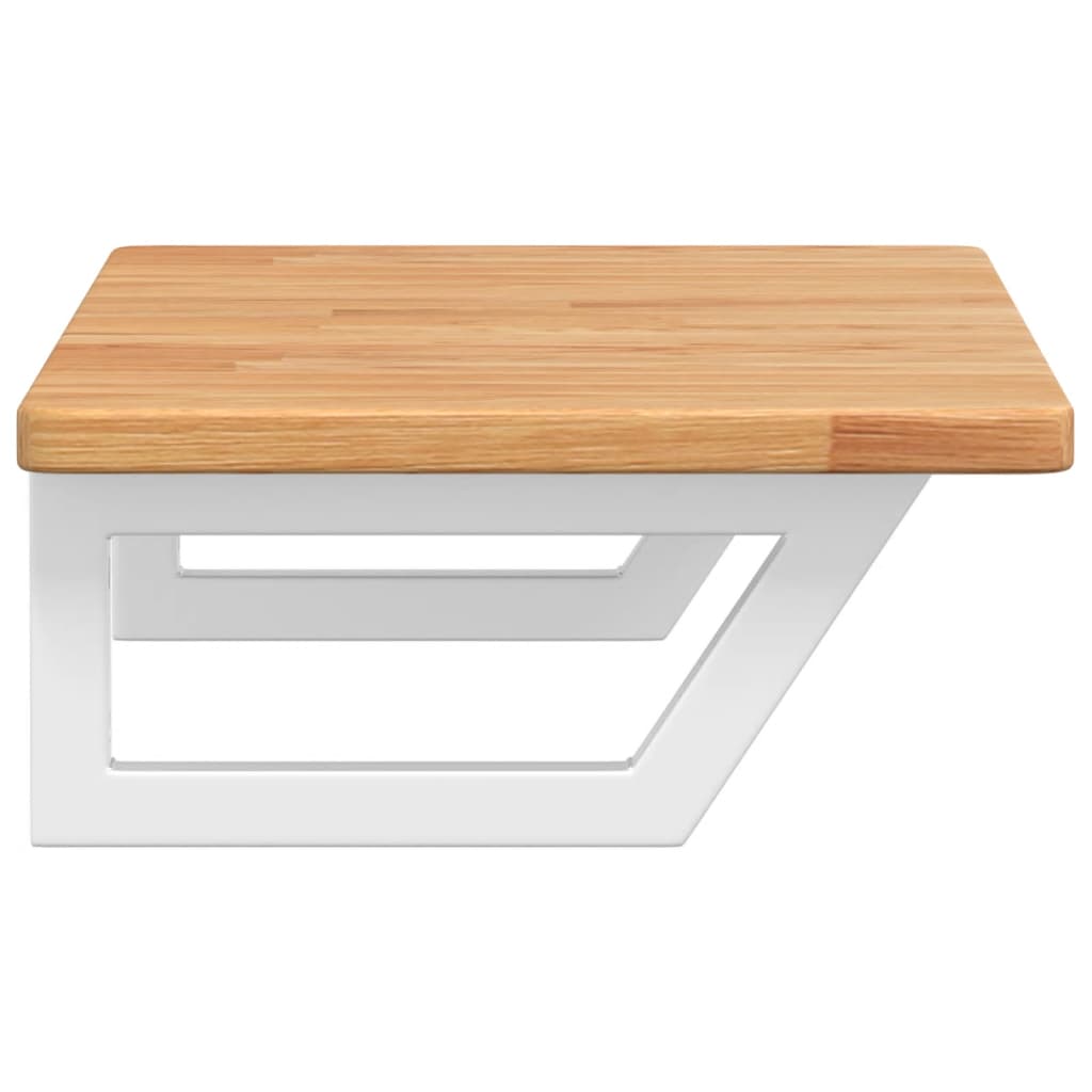 Badkamer wandschap staal en massief eikenhout is nu te koop bij PeponiXL, paradijselijk wonen!