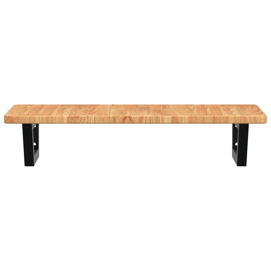 Badkamer wandschap staal en massief eikenhout is nu te koop bij PeponiXL, paradijselijk wonen!