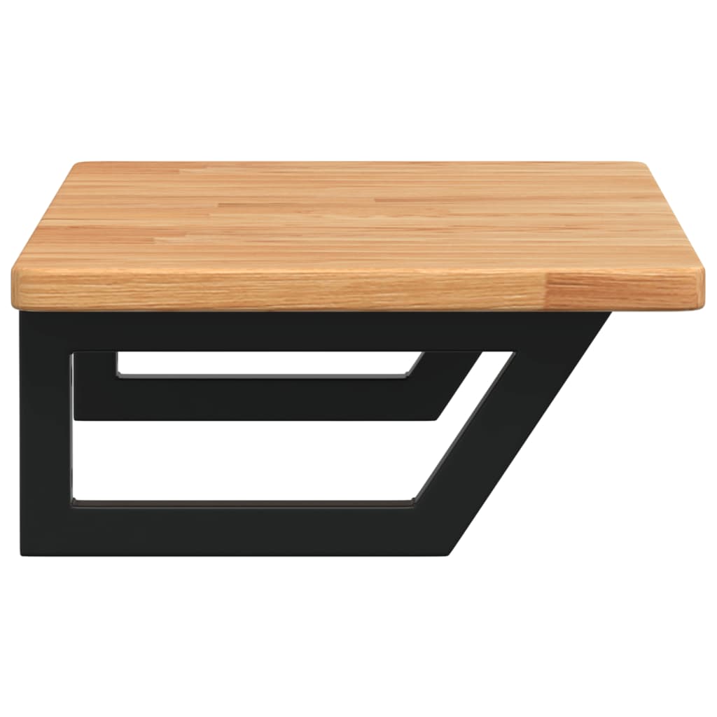Badkamer wandschap staal en massief eikenhout is nu te koop bij PeponiXL, paradijselijk wonen!