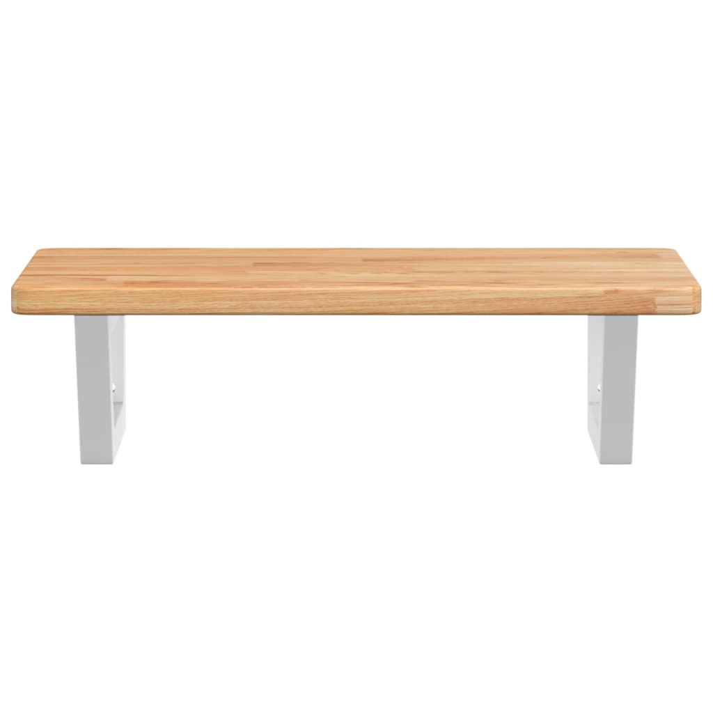 Badkamer wandschap staal en massief eikenhout is nu te koop bij PeponiXL, paradijselijk wonen!