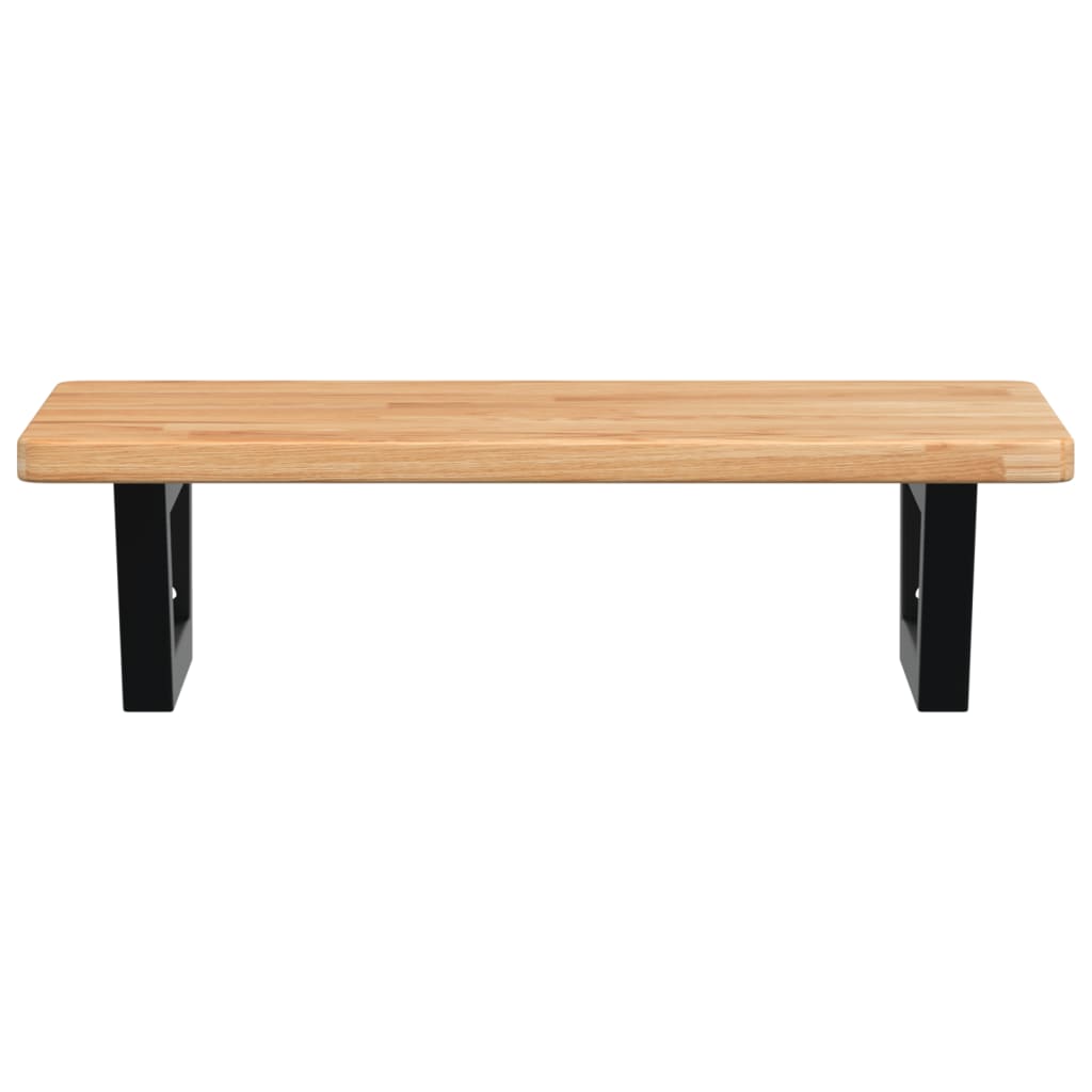 Badkamer wandschap staal en massief eikenhout is nu te koop bij PeponiXL, paradijselijk wonen!