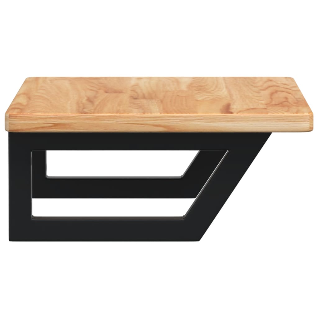 Badkamer wandschap staal en massief eikenhout is nu te koop bij PeponiXL, paradijselijk wonen!