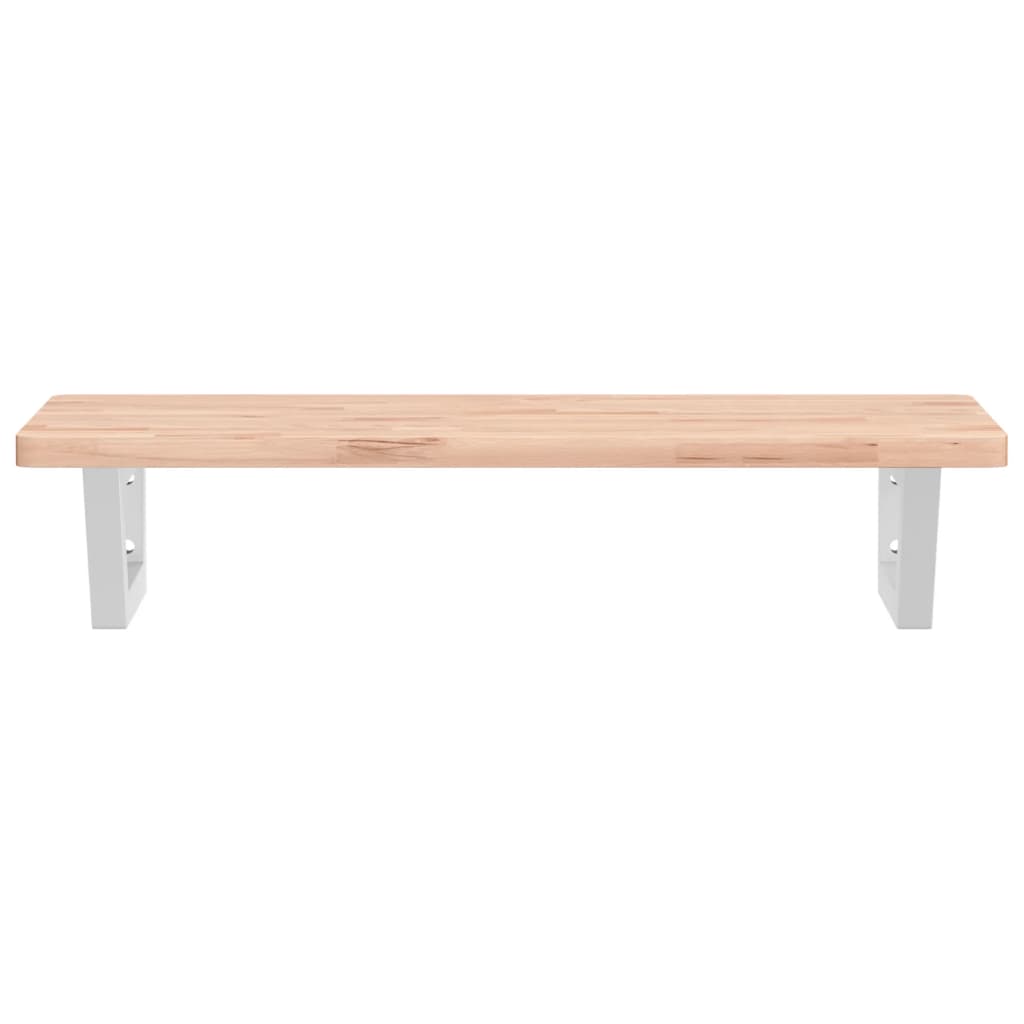Badkamer wandschap staal en massief beukenhout is nu te koop bij PeponiXL, paradijselijk wonen!