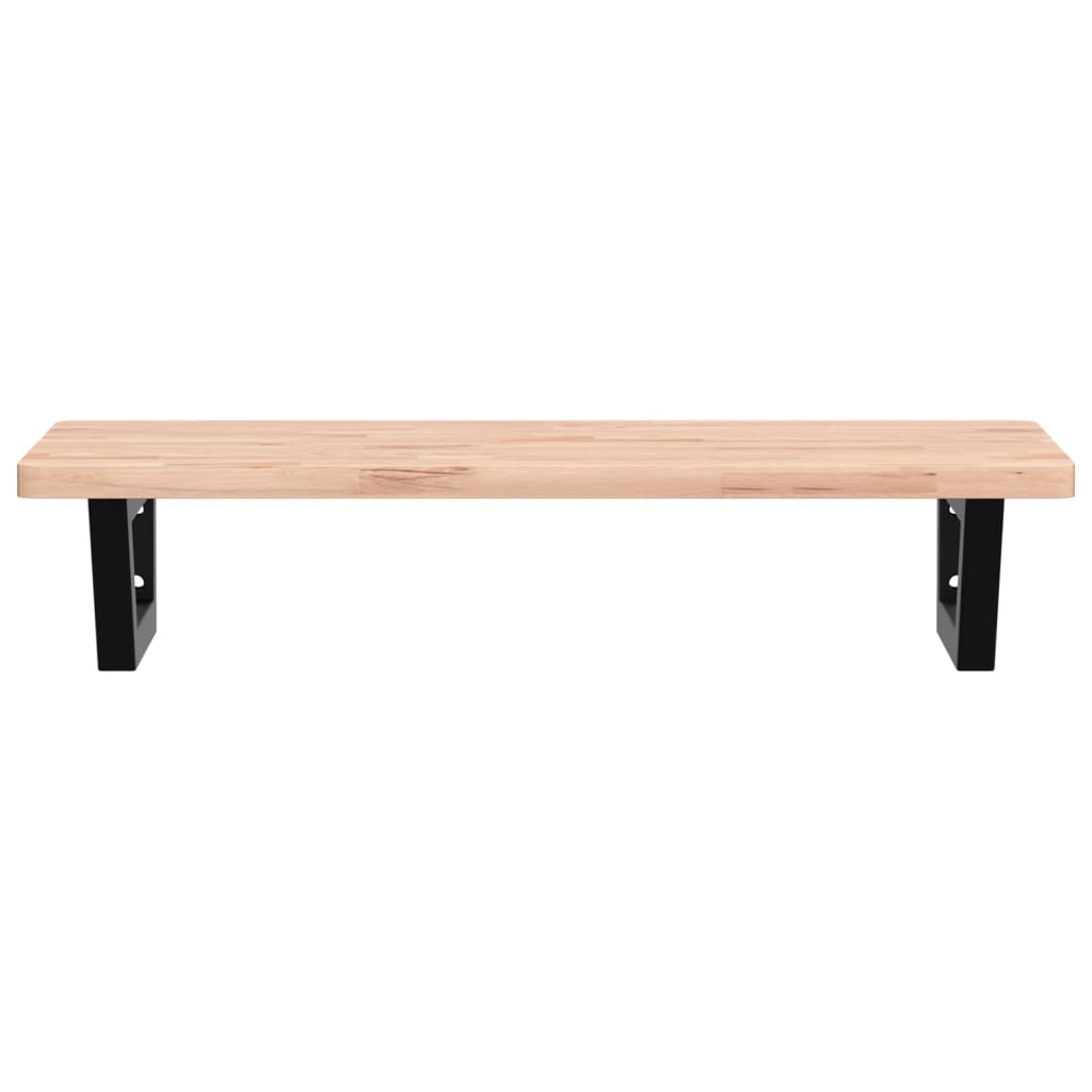 Badkamer wandschap staal en massief beukenhout is nu te koop bij PeponiXL, paradijselijk wonen!