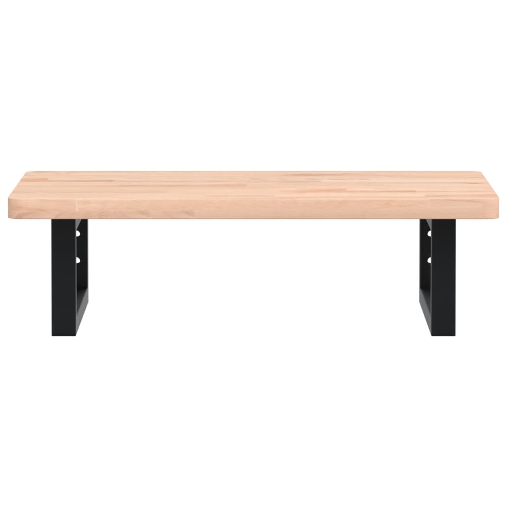 Badkamer wandschap staal en massief beukenhout is nu te koop bij PeponiXL, paradijselijk wonen!